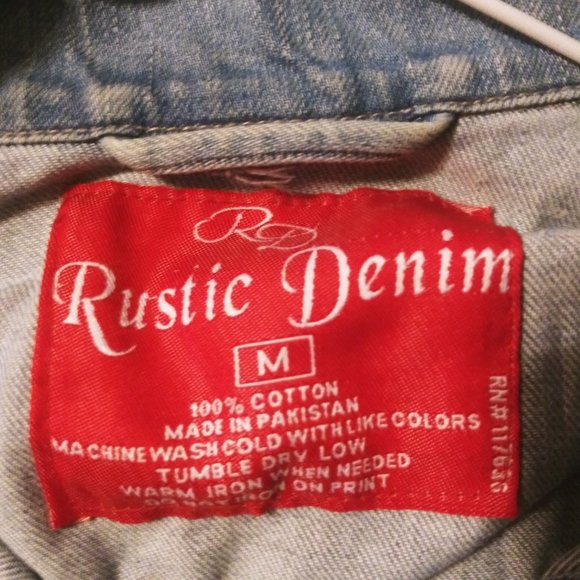 Gray Denim Jacket Size Medium - Picture 2 of 5